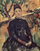 Paul Cezanne Madame Cezanne in the Conservatory Spain oil painting reproduction